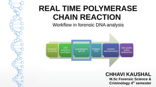 CHHAVI KAUSHAL
M.Sc Forensic Science &
Criminology 4th
semester
REAL TIME POLYMERASE
CHAIN REACTION
 