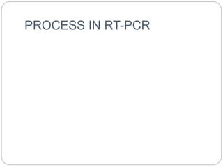 PROCESS IN RT-PCR
 