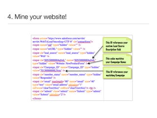 4. Mine your website!
 