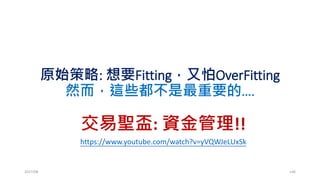 輸贏濾網：輸了一次再進場!
2017/03 146
Total Profit: 1140
# of Win: 161
Win Rate: 39.07767 %
Maximum Draw Down: 312
Profit Factor: 1.192763
Total Profit/MDD: 3.653846
Total Profit: 1427
# of Win: 106
Win Rate: 42.23108 %
Maximum Draw Down: 235
Profit Factor: 1.419582
Total Profit/MDD: 6.07234
 