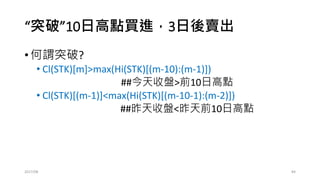 加碼的奧義
成也加碼，敗也加碼!!
2017/03 84
 