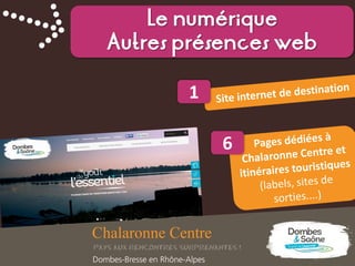 1
Le
numérique
Le numérique
Autres présences web
6
 