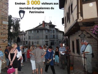 Environ visiteurs aux
Journées Européennes du
Patrimoine
 