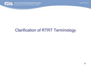 Rtrt regulatory perspectiv on real time release testing 27-oct_2011 | PDF