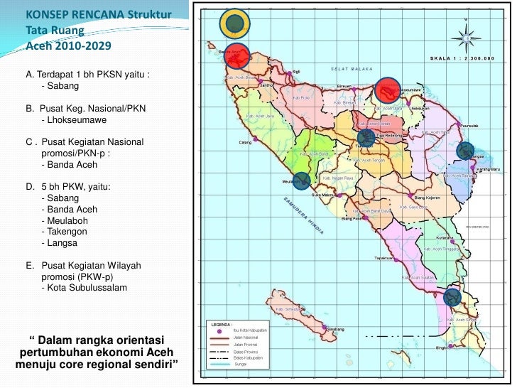 Rencana Tata Ruang Wilayah  Provinsi NAD