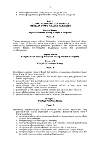 Rencana Tata Ruang Wilayah Kabupaten Bojonegoro