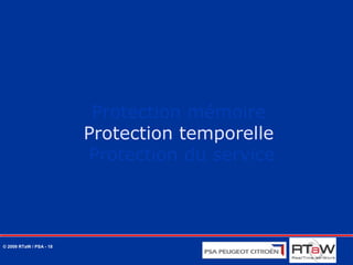 Mécanismes de protection AUTOSAR OS