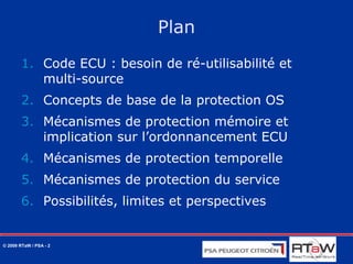 Mécanismes de protection AUTOSAR OS