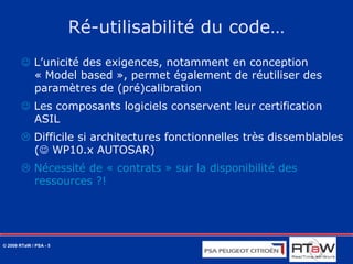 Mécanismes de protection AUTOSAR OS
