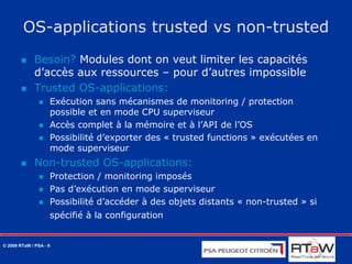 Mécanismes de protection AUTOSAR OS