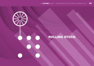 ROLLING STOCK
43THEFUTURERAILWAY | THE INDUSTRY’S RAIL TECHNICAL STRATEGY 2012
 