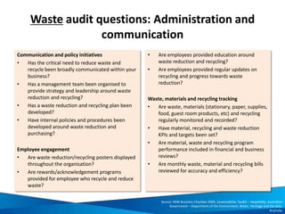 Examples of Green Lotus criteria
A SUSTAINABLE MANAGEMENT
A1 Availability of plan(s) in written document and implementation of the management
system for sustainable development according to actual conditions and scale of the
tourist accommodation establishment. Above mentioned plans shall include a plan for
natural and social environmental protection.
A1.4 Availability of annual plan on implementation of social and cultural activities (both inside
and outside of the tourist accommodation establishment)
A2 The staff are given periodical training on the importance of and the solutions to
protecting the environment, the issues of culture, society and health.
A2.2 The staff are trained on cultural and social issues (once a year)
 