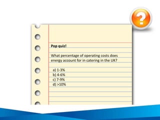 Tips for water use reduction
Tap type
Others:
Food preparation & cooking
Kitchen cleaning
Bathroom
Maintenance
Awareness
Dishwasher
type, settings &
use
 