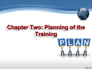 Chapter Two: Planning of theChapter Two: Planning of the
TrainingTraining
 