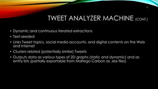 Real-time Tweet Analysis w/ Maltego Carbon 3.5.3 | PDF