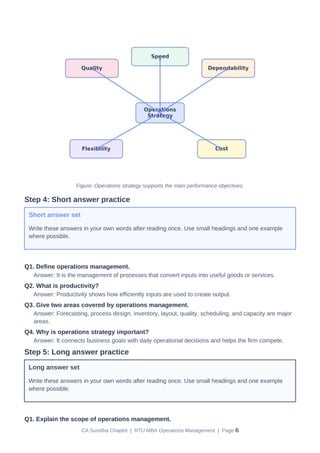 Two's Example Mba Comprehensive RTU MBA Operations Management Guide for Exam Success | PDF