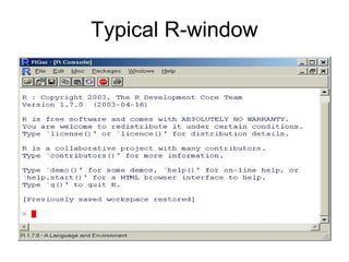 Typical R-window
 