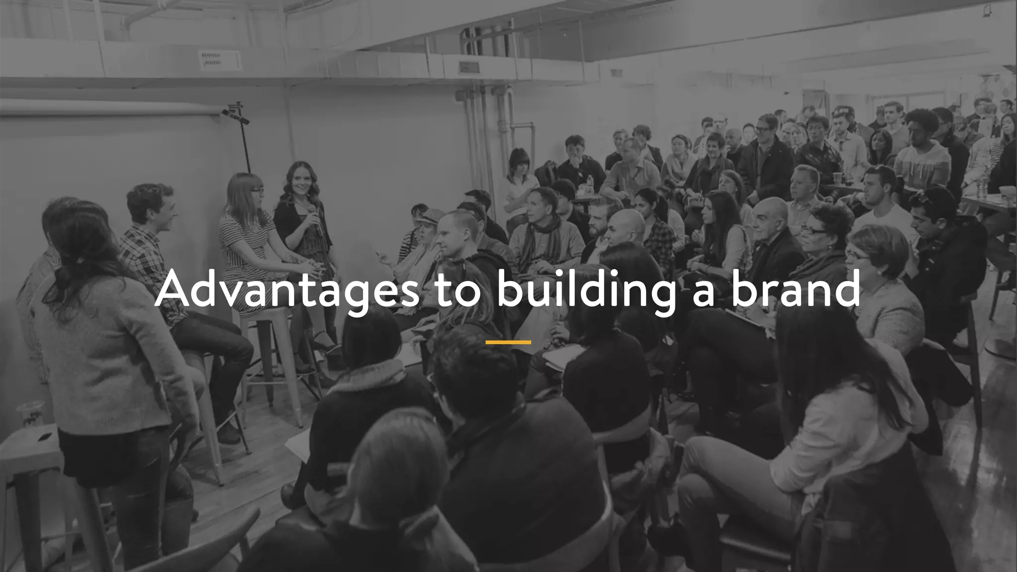 Advantages to building a brand
 