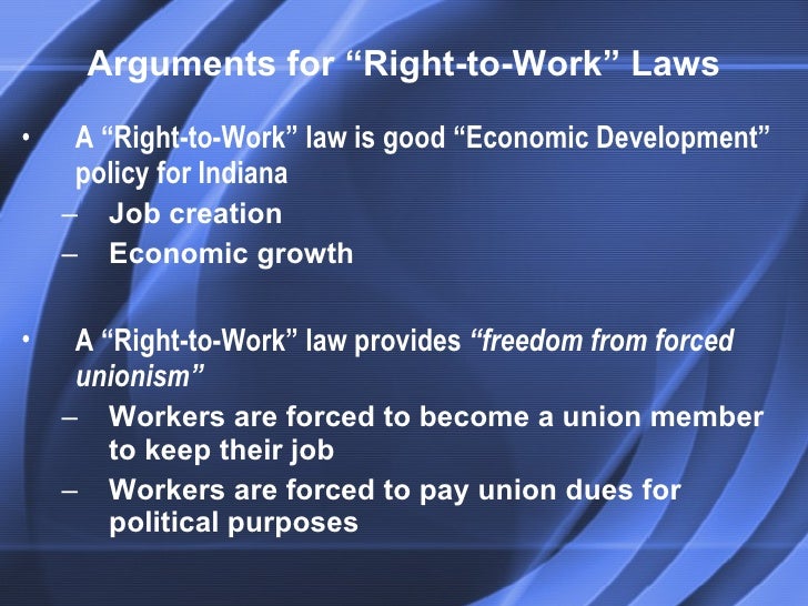 The Facts About Right to Work Laws