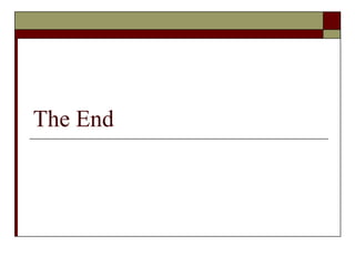 The End 