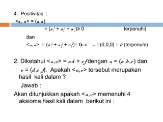 Ruang inner product | PPT