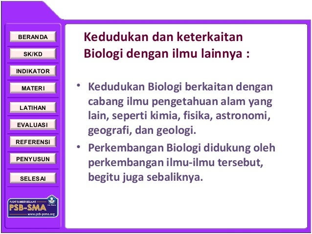 fenomena alam yang berkaitan dengan ilmu biologi Ruang lingkup biologi 
