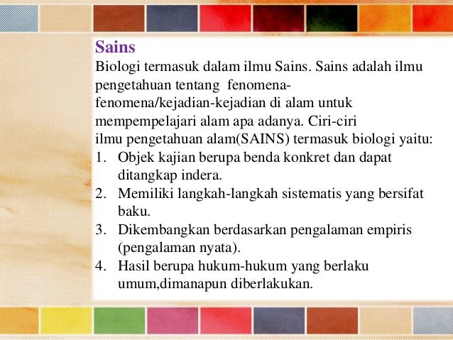 Ruang Lingkup Biologi