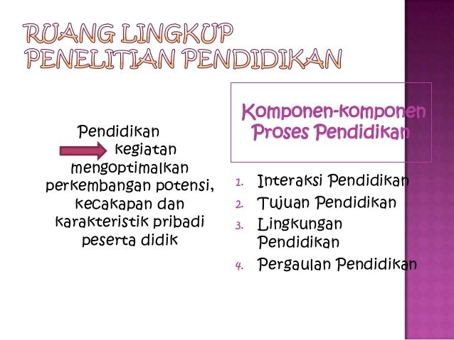 Pengertian Dan Ruang Lingkup Penelitian Pendidikan