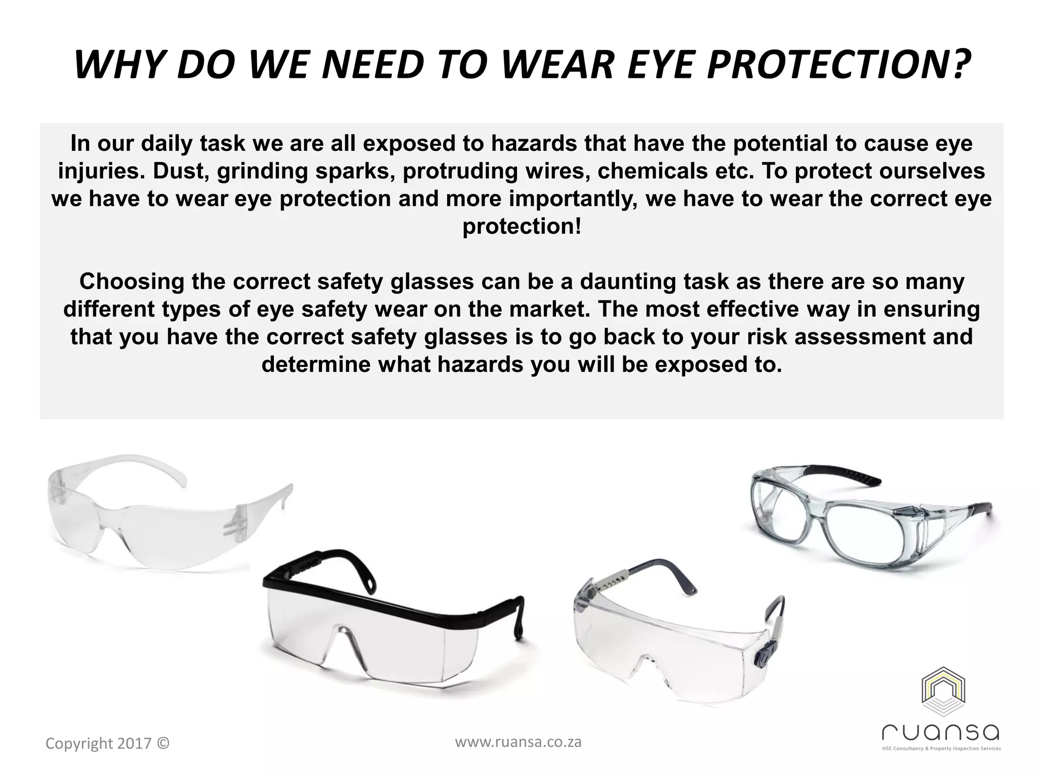 Ruansa eye protection PPT