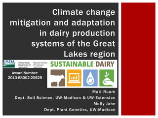 Madison Jahn Climate Change Mitigation and Adaptation in Dairy Production Systems of ...