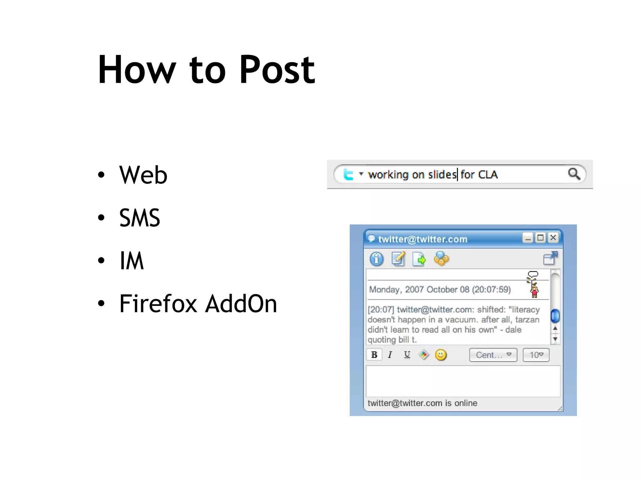 How to Post Web SMS IM Firefox AddOn 