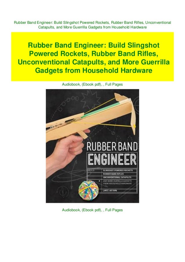 Rubber Band Engineer Build Slingshot Powered Rockets, Rubber Band Rifles,