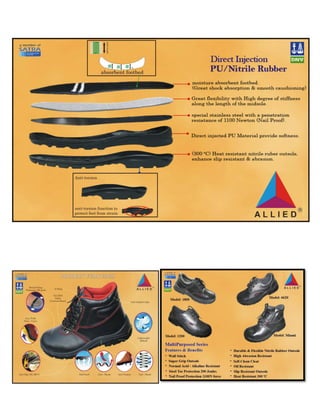 Rubber   pu sole safety shoes