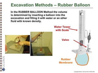 rubber balloon method for soil testing and analysis | PPT