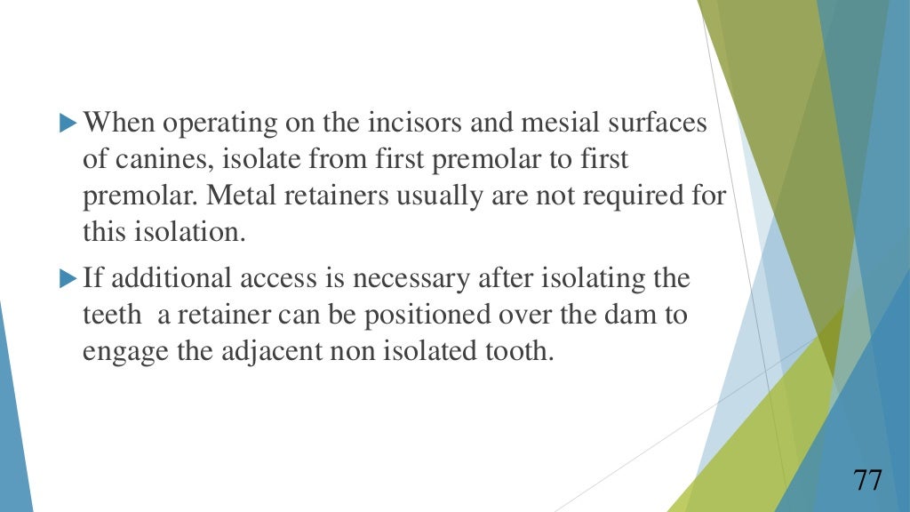 RUBBER DAM IN ENDODONTICS