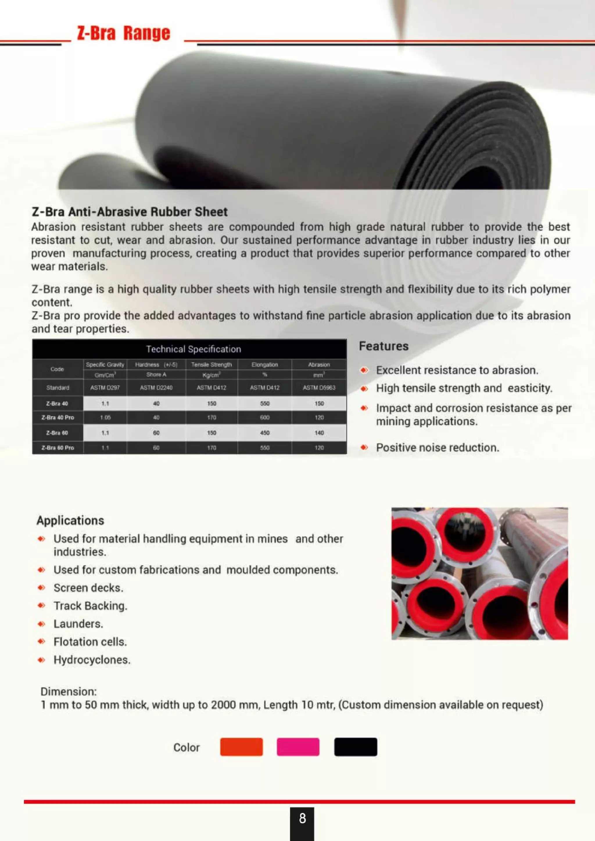 Combi Rubberizing Top Quality Combi & Skirt Board Rubber Sheets - Zenith Rubber | PDF