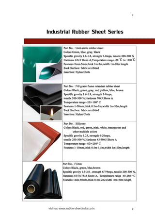 Rubber Pdf Rubber sheets for all your needs | PDF