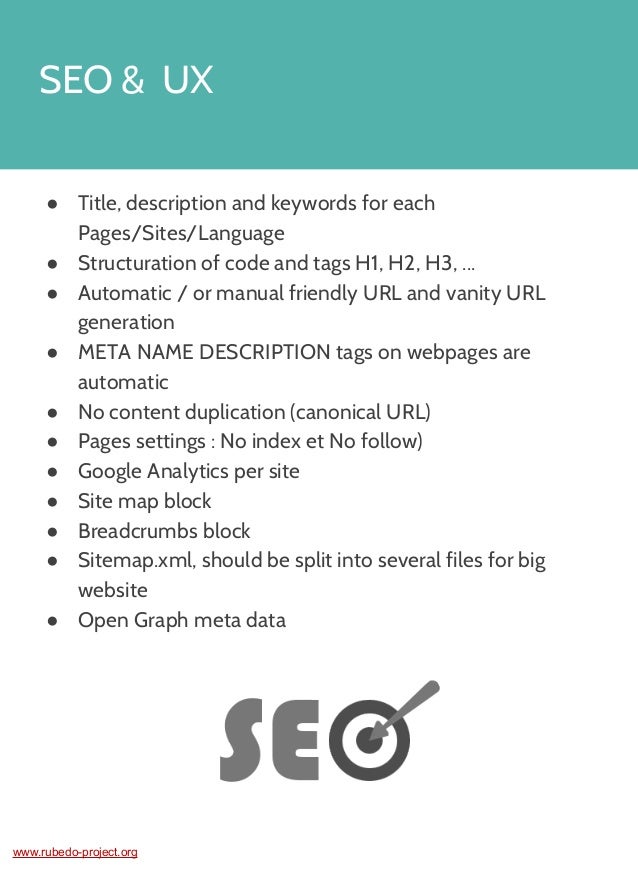 rubedo cms 3 4 features list