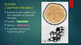 Rubella, Togavirus | PPT