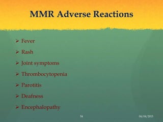 Mmr Delayed Rash Rubella (Seminar) | PPTX