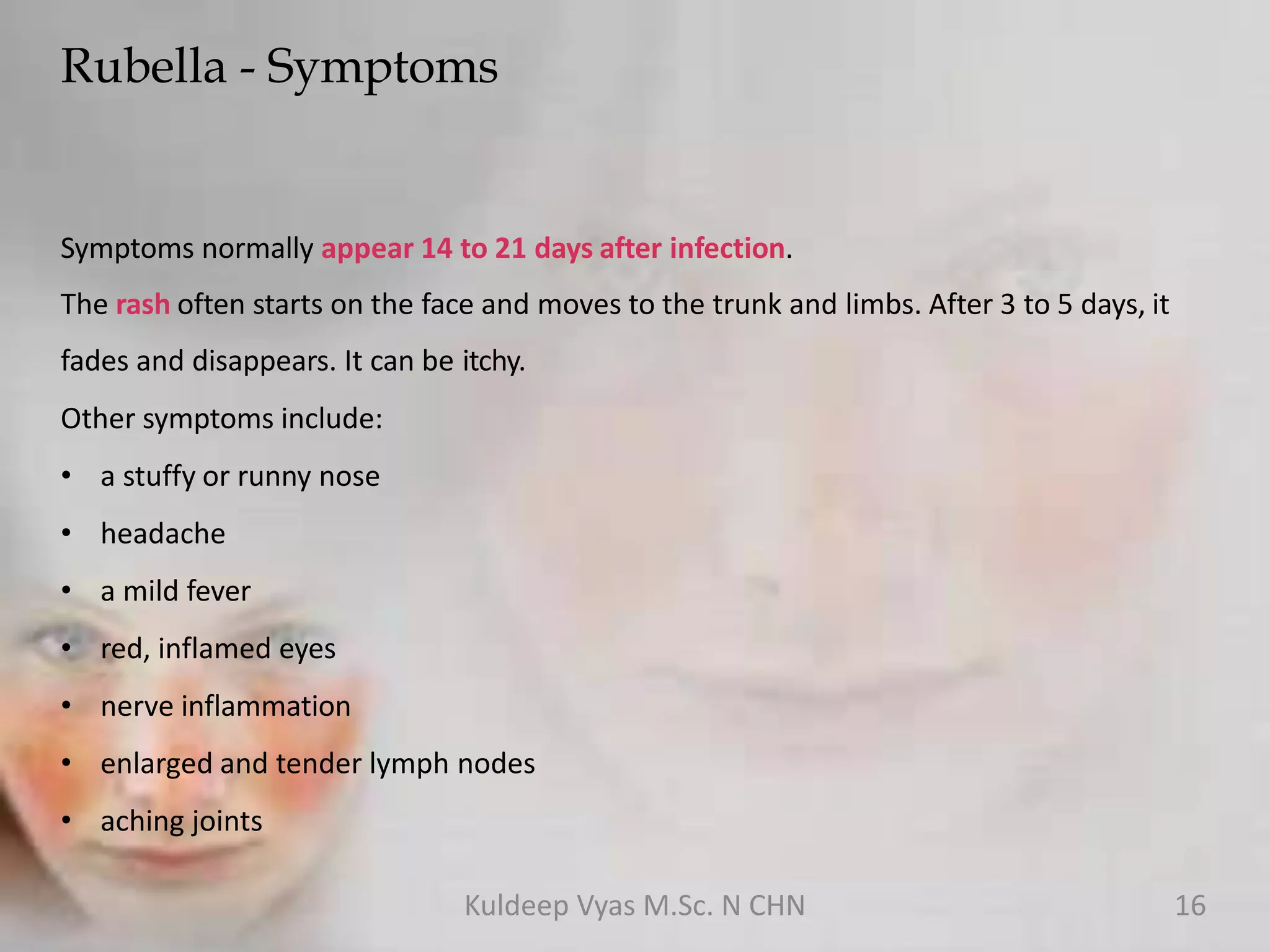 Rubella (German Measles) | PPTX