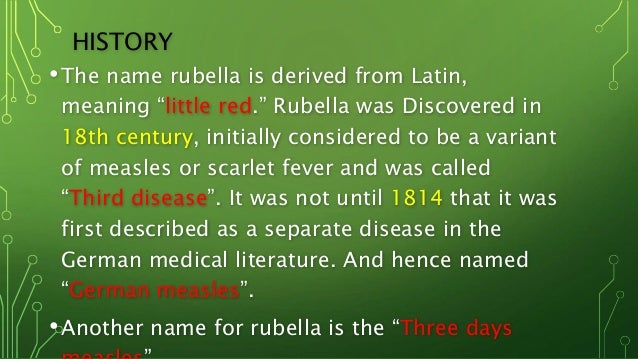 Rubella ( german measl...
