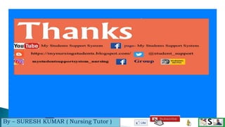 By – SURESH KUMAR ( Nursing Tutor )
 