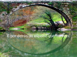 É por detrás do espelho que me vejo. 