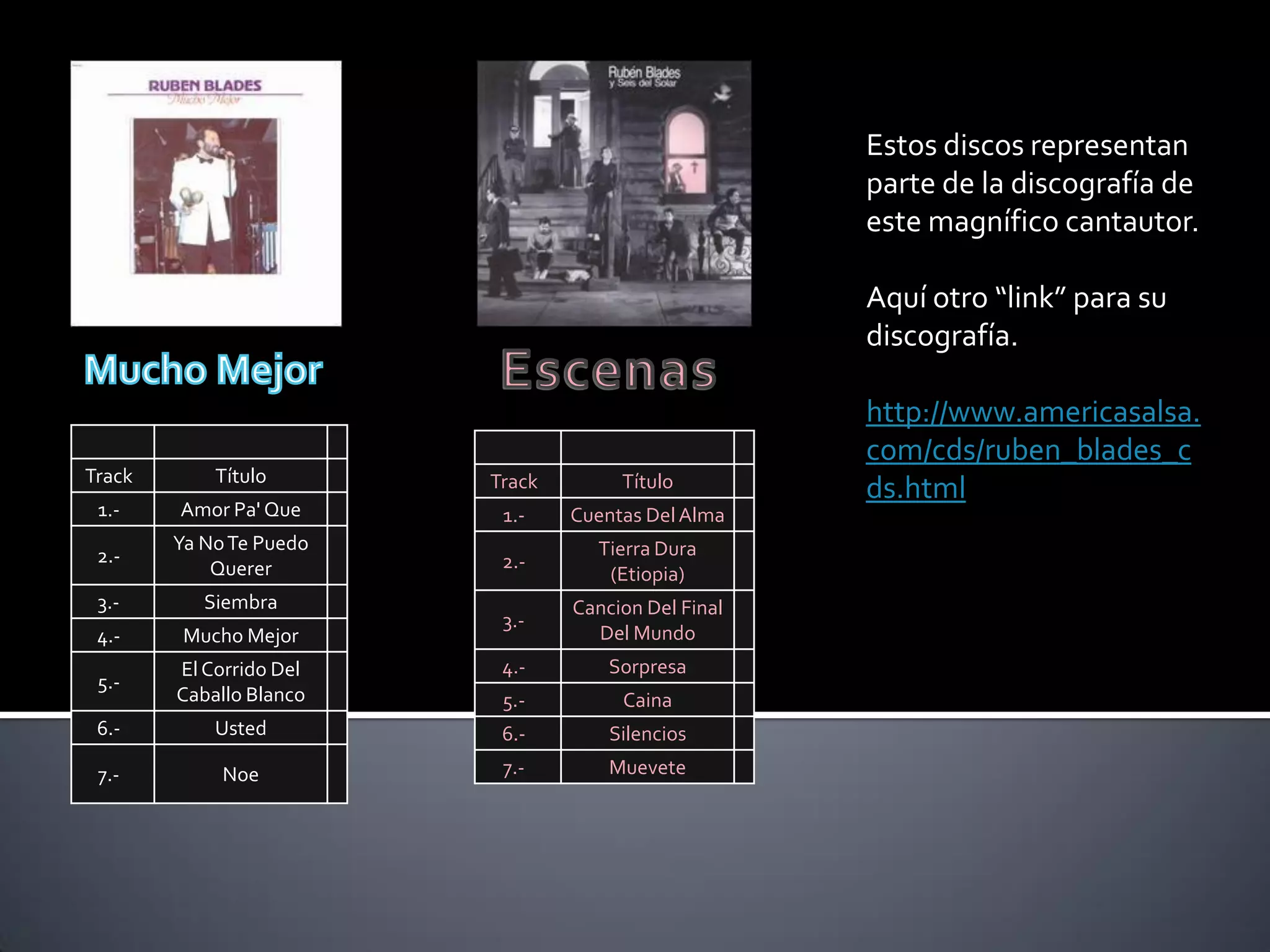 Ruben Blades Discografía