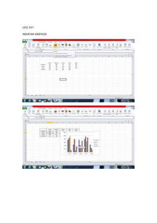 LECC 33 ª
INSERTAR GRÁFICOS

 