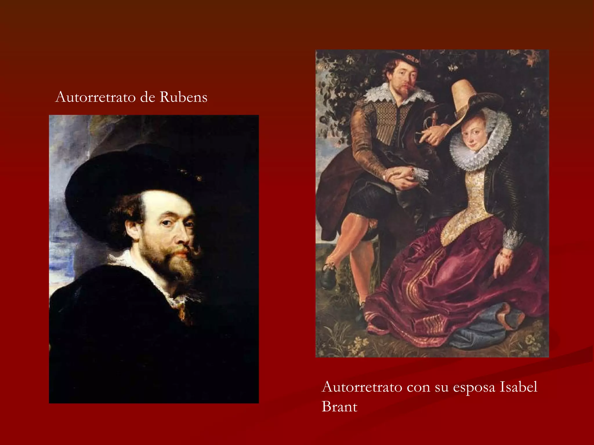 Autorretrato de Rubens Autorretrato con su esposa Isabel Brant  