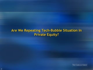 Are We Repeating Tech-Bubble Situation In Private Equity? 