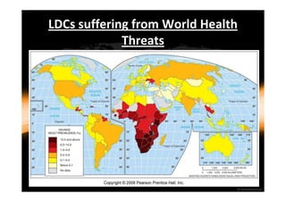 LDCs suffering from World Health 
Threats 
