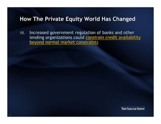 David Rubenstein's SuperReturn Presentation